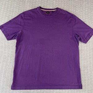 Left Coast Tee Shirt Mens Purple XL 100% Pima Cotton Crewneck Short Sleeve